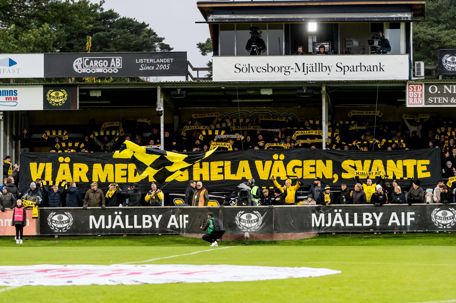 241110 Publik inför fotbollsmatchen i Allsvenskan mellan Mjällby och IFK Göteborg den 10 november 2024 i Hällevik. 
Foto: Christian Örnberg / BILDBYRÅN / COP 166 / CO0491
fotboll football soccer fotball allsvenskan mjällby ifk göteborg  publik (Photo by CHRISTIAN ÖRNBERG/Bildbyran/Sipa USA) Photo: Bildbyran/SIPA USA