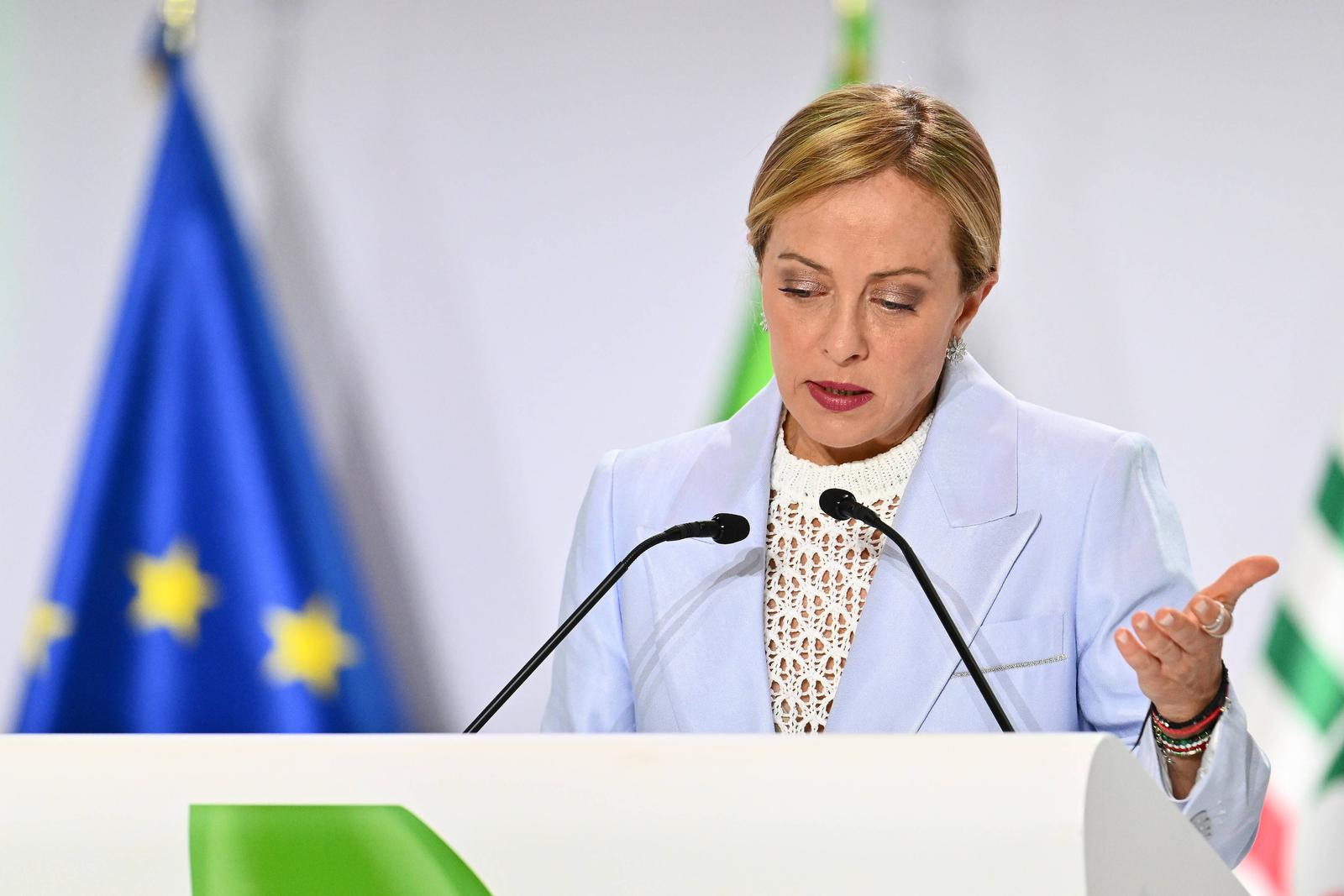 News - 20th CISL Confederal Congress Prime Minister Giorgia Meloni will be attending the 20th CISL Confederal Congress The Courage of Participation at the Palazzo dei Congressi in Rome, July 17, 2025, Rome, Italy. Rome Palazzo dei Congressi Italy Copyright: xDomenicoxCippitellix/xLiveMediax LPN_1960368 Photo: IMAGO/Domenico Cippitelli / LiveMedia/IMAGOSTOCK&PEOPLE