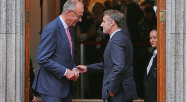 Friedrich Merz i Emmanuel Macron