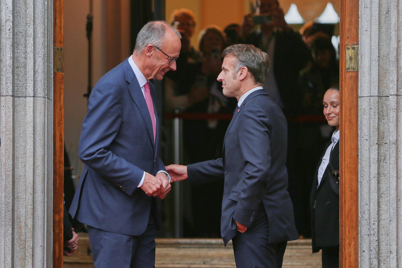 Friedrich Merz i Emmanuel Macron