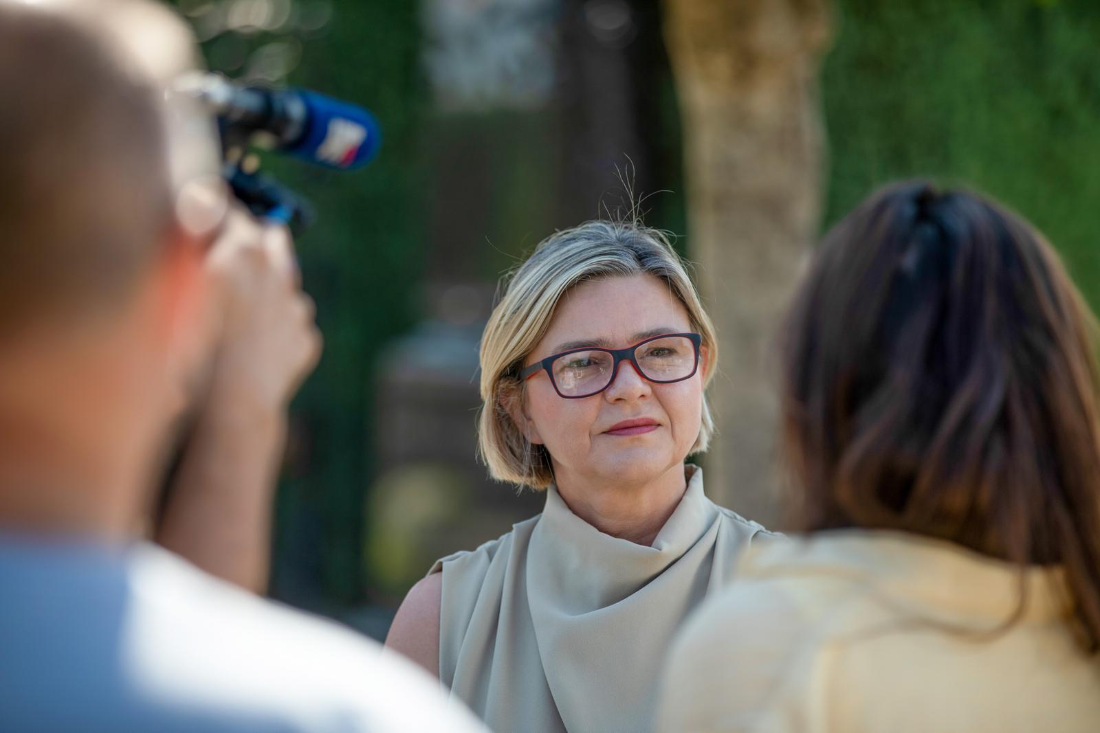 01.07.2025., Djakovo - Obiljezavanje 34. obljetnice tragicne pogibije Josipa Reihla - Kira, u organizaciji Udruge hrvatskih branitelja Domovinskog rata policije Osjecko-baranjske zupanije, na Gradskom groblju Djakovo. Sandra Bencic Photo: David Jerkovic/PIXSELL