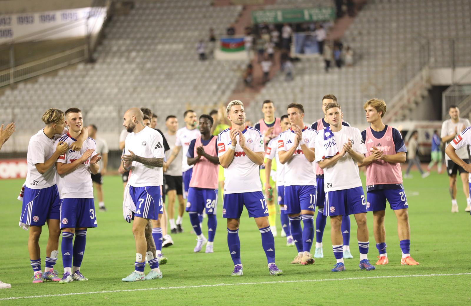 31.07.2025.,Split-Utakmica 2. pretkola UEFA Konferencijske lige HNK HNK Hajduk Split - PFC Zire. Photo: Ivo Cagalj/PIXSELL
