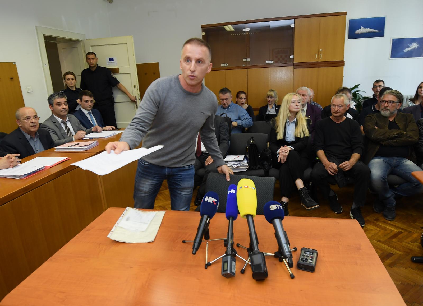 03.06.2019., Zagreb - Na Zupanijskom sudu nastavak sudjenja Branimiru Glavasu, svjedocio je Krunoslav Fehir. rrPhoto: Marko Lukunic/PIXSELL