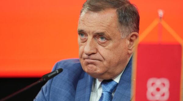 04.08.2025., Banski dvor, Banja Luka (BiH) - Sjednica Glavnog odbora Saveza nezavisnih socijaldemokrata (SNSD) u Kulturnom centru Banski dvor. Milorad Dodik Photo: Dejan Rakita/PIXSELL