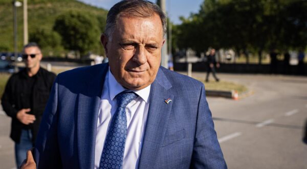 05.08.2025., Capljina, Bosna i Hercegovina - Predsjednik Republike Srpske Milorad Dodik stigao je u Prebilovce kod Capljine, gdje je prisustvovao praznicnom vecernjem bogosluzenju uoci praznika Svetih prebilovackih i ostalih hercegovackih mucenika. Photo: Dejan Rakita/PIXSELL