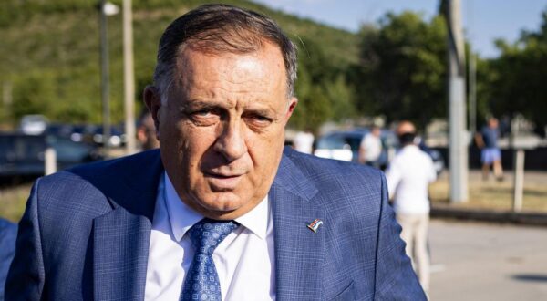 05.08.2025., Capljina, Bosna i Hercegovina - Predsjednik Republike Srpske Milorad Dodik stigao je u Prebilovce kod Capljine, gdje je prisustvovao praznicnom vecernjem bogosluzenju uoci praznika Svetih prebilovackih i ostalih hercegovackih mucenika. Photo: Dejan Rakita/PIXSELL
