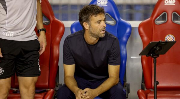 07.08.2025., stadion Poljud, Split - Prva utakmica treceg kola kvalifikacija za ulazak u UEFA Konferencijsku ligu, HNK Hajduk - FC Dinamo City. Gonzalo Garcia Photo: Sime Zelic/PIXSELL