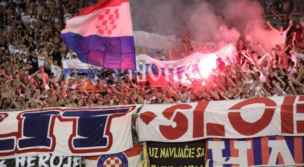 10.08.2025., stadion Poljud, Split - SuperSport HNL, 02. kolo, HNK Hajduk - HNK Gorica. navijaci Hajduka, Torcida Photo: Ivo Cagalj/PIXSELL