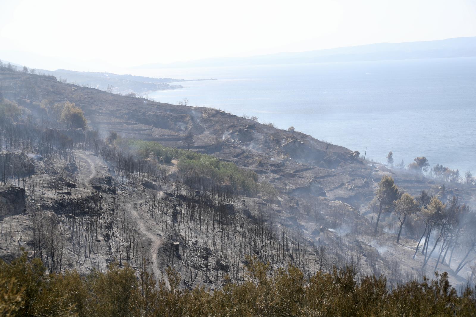 11.08.225., Krilo Jesenice - Veliki požar iznad Krila Jesenice gasi više od 100 vatrogasaca Photo: Ivo Cagalj/PIXSELL Photo: Ivo Cagalj/PIXSELL