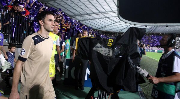 28.08.2012., stadion Ljudski vrt, Maribor, Slovenija - Uzvratna utakmica doigravanja za ulazak u skupinu Lige prvaka, NK Maribor - GNK Dinamo. Milan Badelj. rPhoto: Goran Stanzl/PIXSELLr