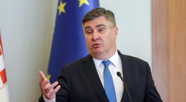 14.07.2025., Zagreb - Izjave za medije nakon svecanog doceka predsjednika Republike Bugarske Rumena Radeva u Uredu predsjednika Republike Hrvatske Zorana Milanovica. Photo: Igor Kralj/PIXSELL