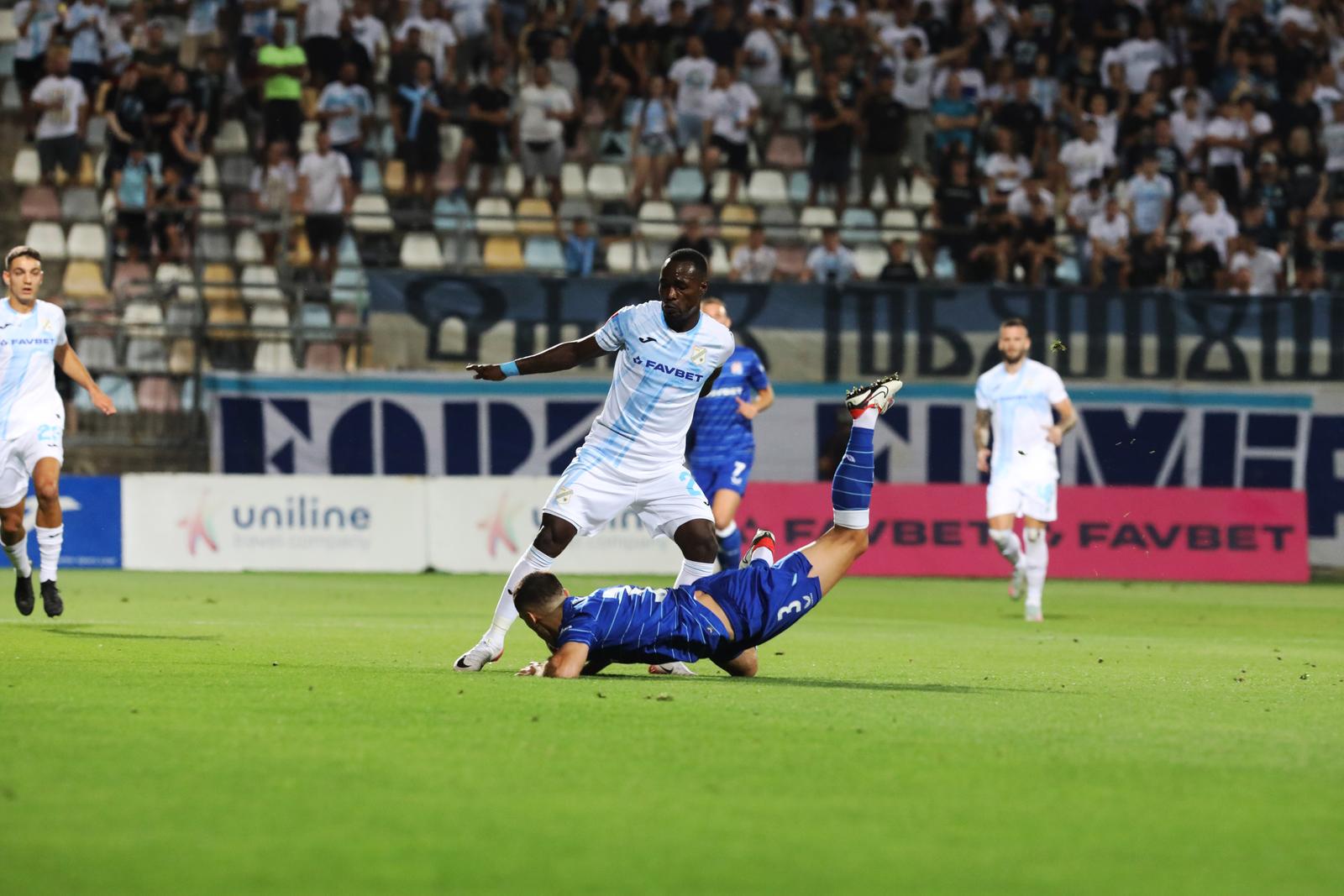 16.08.2025., Rijeka - SuperSport HNL, 03. kolo, HNK Rijeka - GNK Dinamo. Merveil Ndockyt Photo: Goran Kovacic/PIXSELL