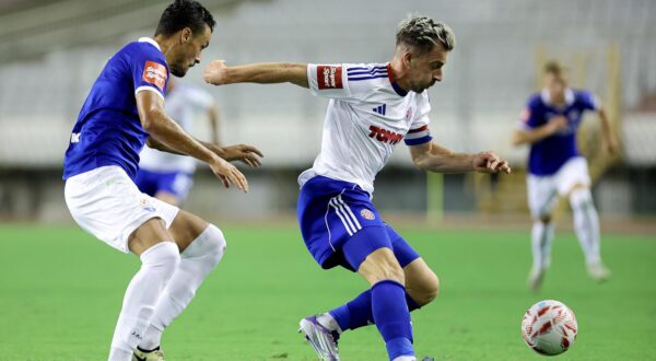 17.08.2025., Split - SuperSport HNL, 03. kolo, HNK Hajduk - NK Slaven Belupo. Dario Meljnjak Photo: Ivana Ivanovic/PIXSELL