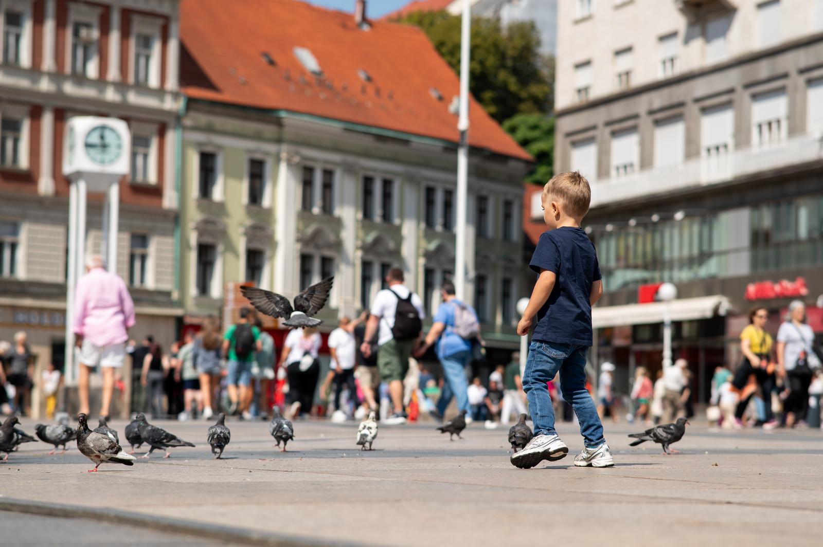 23.08.2025., Zagreb - Suncano prijepodne u centru Zagreba. Photo: Luka Antunac/PIXSELL