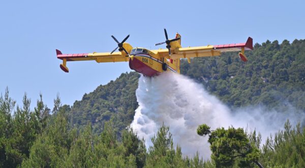 24.06.2025., Makarska - Buknuo pozar na Velikom Brdu.  Photo: Matko Begovic/PIXSELL Photo: Matko Begovic/PIXSELL