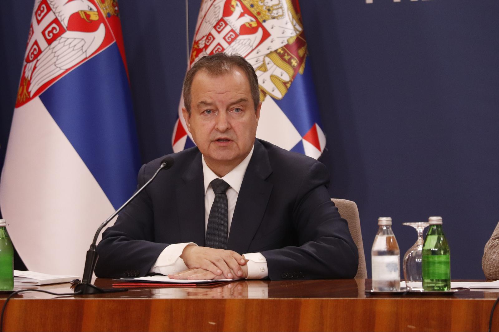 29, June, 2025, Belgrade - The President of the Republic of Serbia, Aleksandar Vucic, addressed the public at the Palace of Serbia regarding the current political situation in the country. Ivica Dacic. Photo: M.M./ATAImages

29, jun, 2025, Beograd - Predsednik Republike Srbije Aleksandar Vucic obratio se javnosti u Palati Srbija povodom aktuelne politicke situacije u drzavi. Photo: M.M./ATAImages Photo: M.M./ATAImages/PIXSELL