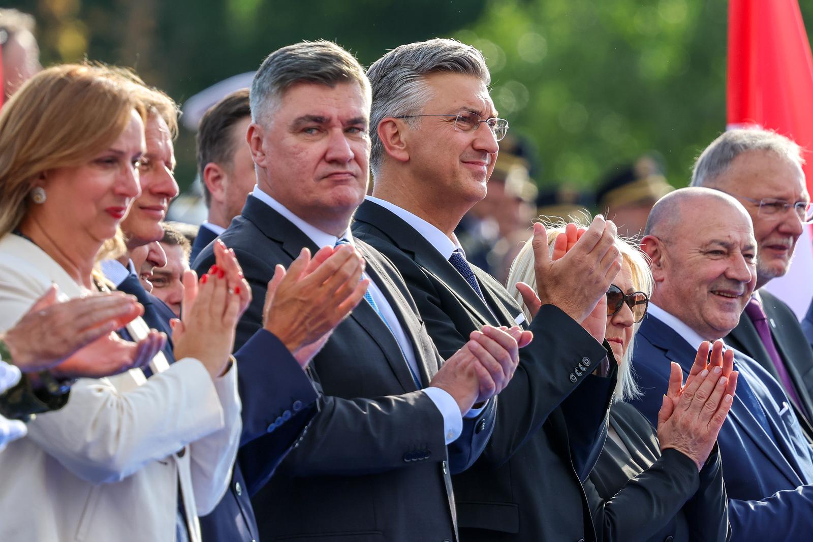 31.07.2025., Zagreb - U povodu obiljezavanja 30. obljetnice vojno-redarstvene operacije Oluja odrzan je svecani vojni mimohod. Photo: Sanjin Strukic/PIXSELL