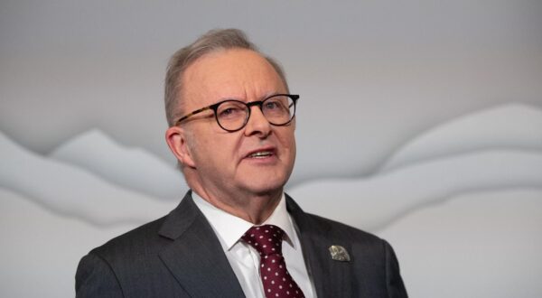 Australian Prime Minister Anthony Albanese speaks to media as the G7 gets under way in Calgary, Alta., Sunday, June 15, 2025. THE CANADIAN PRESS/Jason Franson Photo: Franson Jason/Canadian Press/ABACA/ABACA
