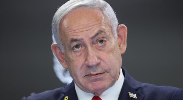 Israeli Prime Minister Benjamin Netanyahu speaks during a press conference at the Prime minister's office in Jerusalem, ISrael on Sunday, August 10, 2025.   Pool Photo by Abir Sultan/UPI Photo via Newscom Photo: ABIR SULTAN/NEWSCOM