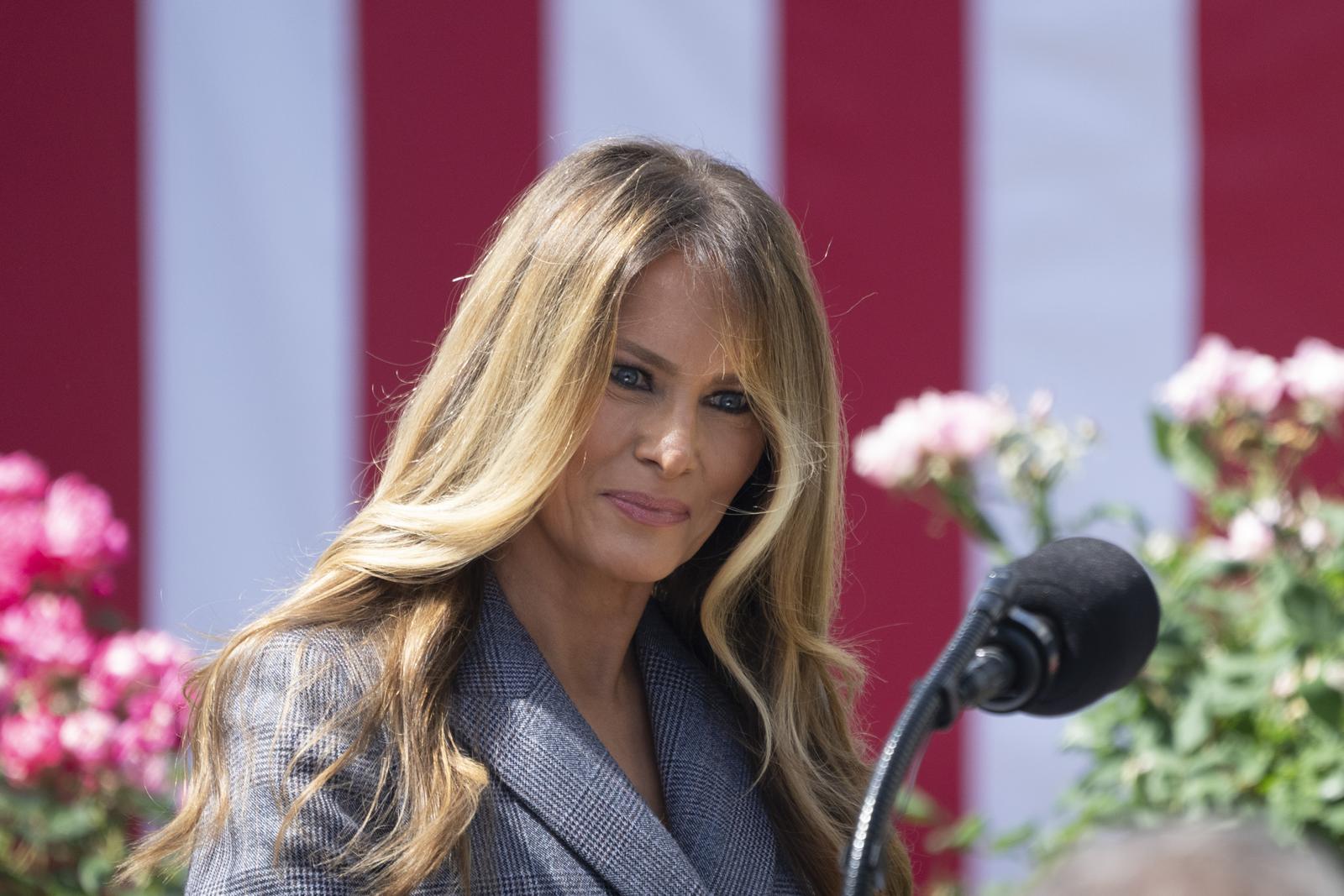 First lady Melania Trump arrives for the signing ceremony of S.146, The TAKE IT DOWN Act at the White House in Washington, DC, May 19, 2025.
Credit: Chris Kleponis / CNP/AdMedia Photo: CNP/AdMedia/NEWSCOM