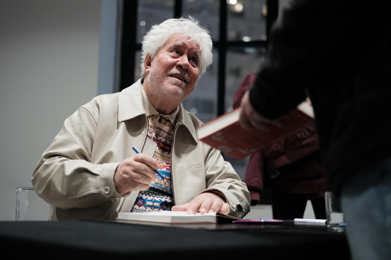 Spanish director Pedro Almodovar will present the book 'The Room Next Door' at the Telefonica Foundation November 11, 2024 Spain  Featuring: Pedro Almodovar Where: Madrid, Spain When: 11 Nov 2024 Credit: Oscar Gonzalez/WENN Photo: OFA/ZOJ/WENN