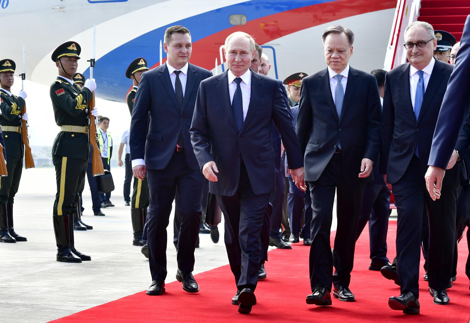 (250831) -- TIANJIN, Aug. 31, 2025 (Xinhua) -- Russian President Vladimir Putin arrives for the Shanghai Cooperation Organization (SCO) Summit 2025 in Tianjin, north China, Aug. 31, 2025. (Xinhua/Guo Xulei) Photo: Guo Xulei/XINHUA