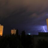 14.07.2021., Rijeka - Grmljavinsko nevrijeme nad Kvarnerom  u noci sa utorka na srijedu.rPhoto: Goran Kovacic/PIXSELL