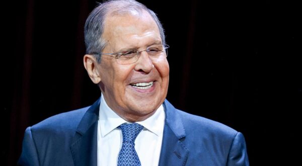 MOSCOW, RUSSIA  SEPTEMBER 1, 2021: Russia's Foreign Minister Sergei Lavrov smiles at a meeting with students and professors of the Moscow State Institute of International Relations (MGIMO University) as a new academic year begins in Russia. Russian Foreign Ministry/TASS Photo via Newscom Newscom/PIXSELL