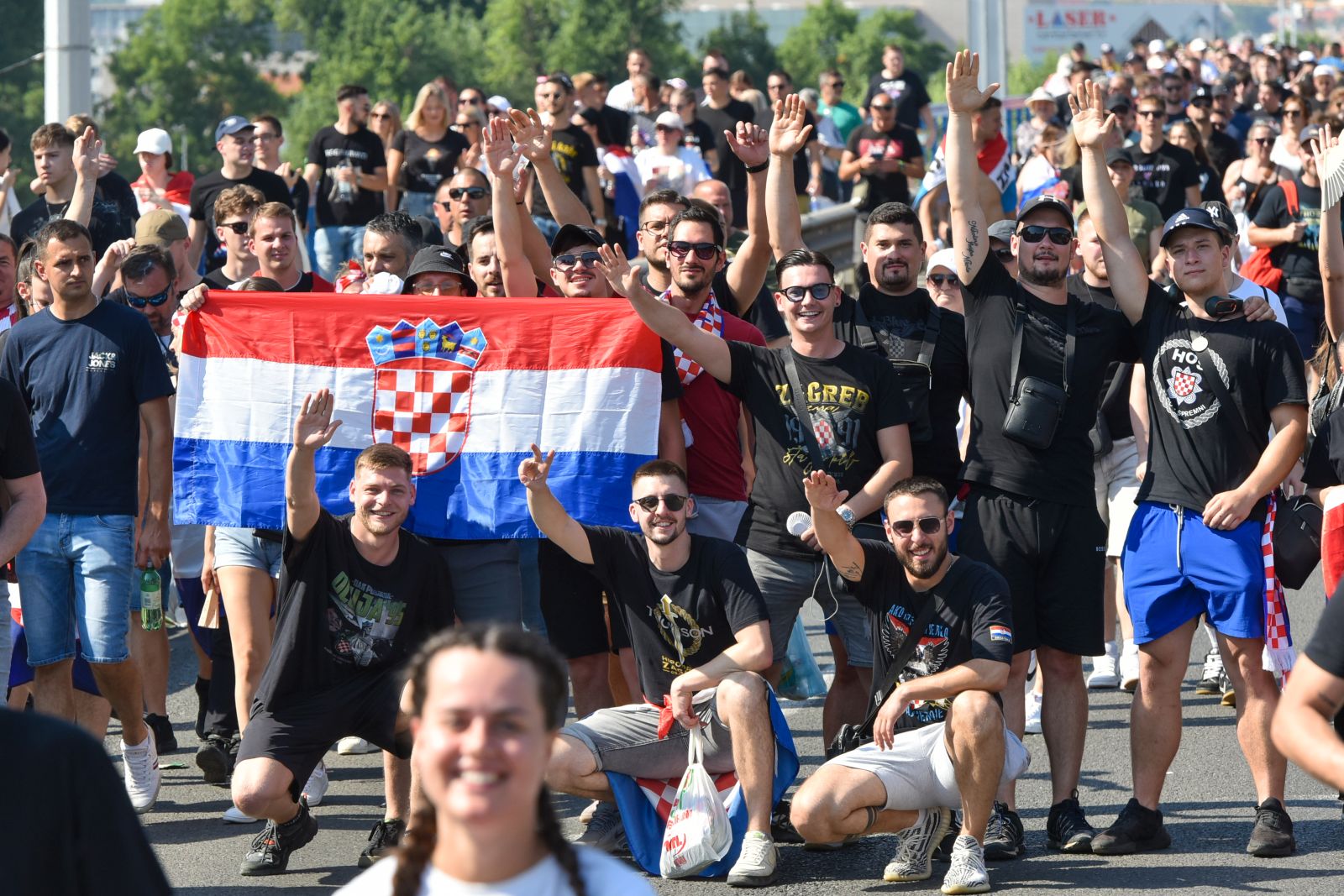 05.07.2025., Zagreb - Dolazak publike na koncert Marka Perkovica Thompsona. 

Photo Sasa ZinajaNFoto