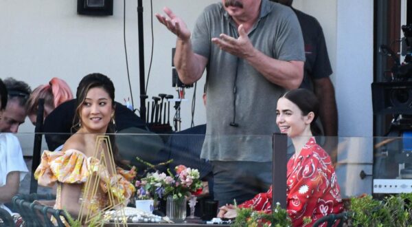 Ashley Park and her boyfriend Paul Forman, spotted together during the filming of Emily in Paris in Venice. Venice, Italy on August 15, 2025. Photo by Florian Poitou/ABACAPRESS.COM Photo: Poitout Florian/ABACA/ABACA