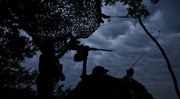 Soldiers of a mobile fire team of Ukraines 31st Mechanized Brigade are on duty while on a mission in the Zaporizhzhia direction at night, Ukraine, July 11, 2025.(Photo by Dmytro Smolienko/Ukrinform) (Photo by Ukrinform/Ukrinform/Sipa USA) Photo: UKRINFORM/SIPA USA