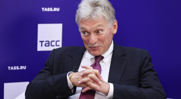 RUSSIA, VLADIVOSTOK - SEPTEMBER 5, 2025: Dmitry Peskov, Press Secretary of the President of Russia, gives an interview to TASS/Sipa USA Russian News Agency during the 2025 Eastern Economic Forum (EEF) at Far Eastern Federal University on Russky Island. Erik Romanenko/TASS/Sipa USA Photo: Tass/SIPA USA