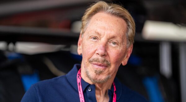 Larry Ellison (Usa) founder and executive chairman of Oracle during the Formula 1 Qatar Airways British Grand Prix 2025 on Sunday Race Day at the Silverstone International Circuit, Silverstone, Towcester, England, UK on July 6, 2025. Photo by Antoine Lapeyre/ABACAPRESS.COM Photo: Lapeyre Antoine/ABACA/ABACA