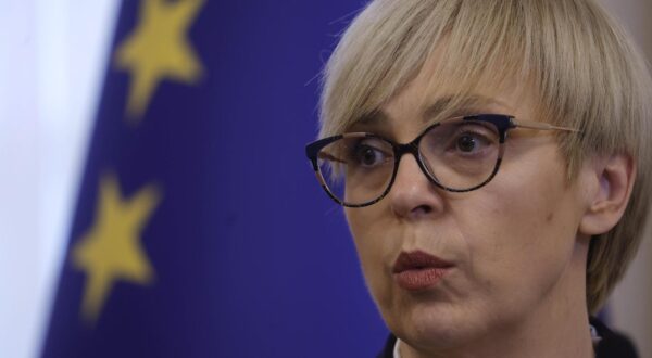26.02.2025., Ljubljana, Slovenija - Predsjednica Natasa Pirc Musar ugostila je predsjednika Zorana Milanovica u njegovom prvom sluzbenom posjetu nakon izbora za drugi mandat. Konferencija za medije nakon razgovora. Photo: Borut Zivulovic/F.A.BOBO/F.A. BOBO