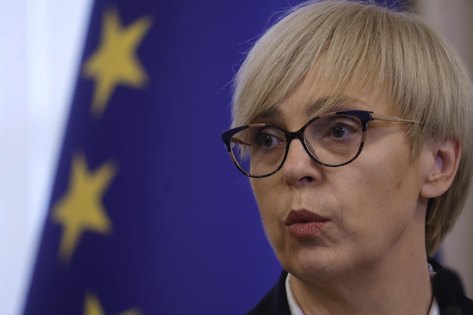 26.02.2025., Ljubljana, Slovenija - Predsjednica Natasa Pirc Musar ugostila je predsjednika Zorana Milanovica u njegovom prvom sluzbenom posjetu nakon izbora za drugi mandat. Konferencija za medije nakon razgovora. Photo: Borut Zivulovic/F.A.BOBO/F.A. BOBO