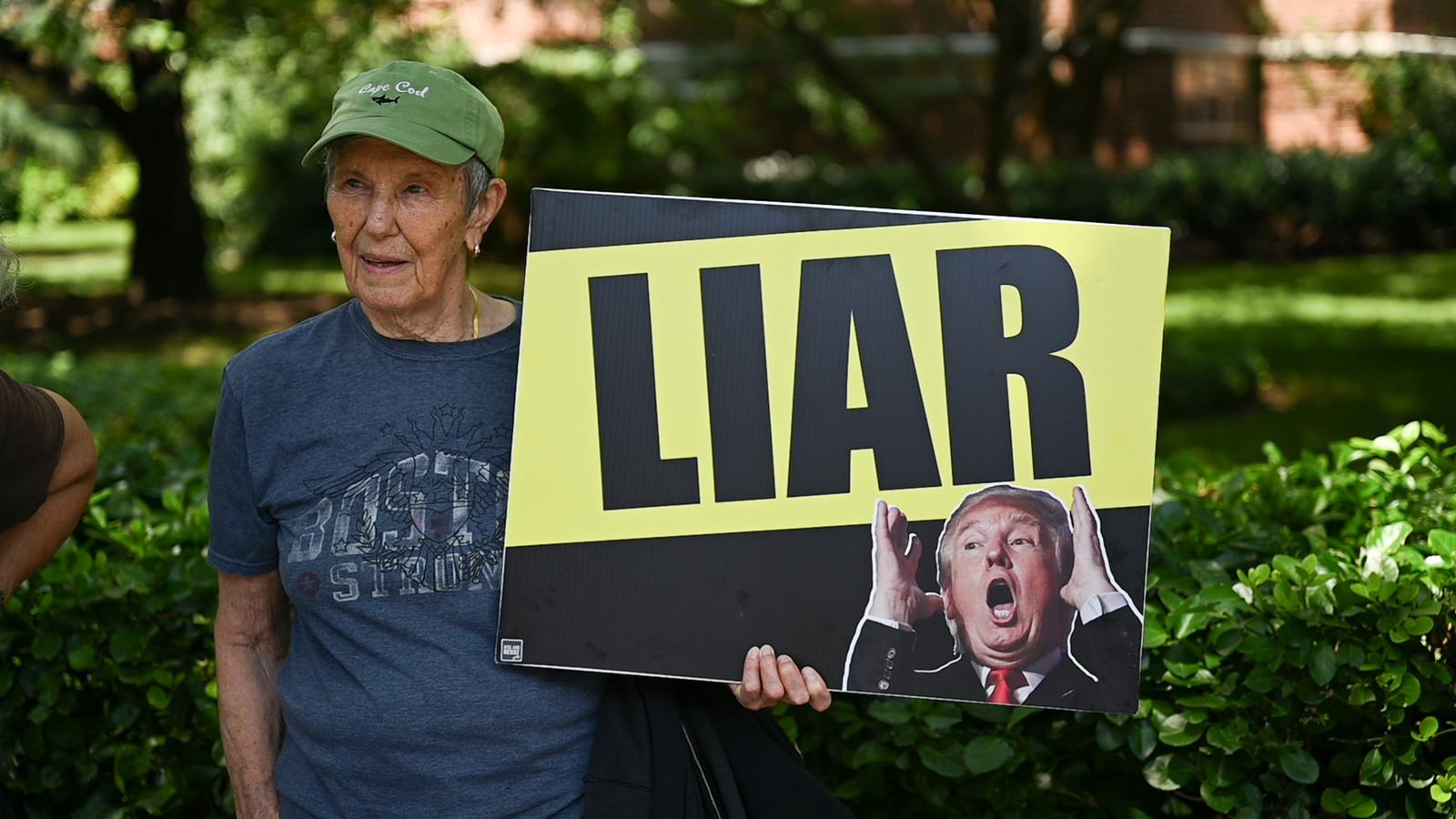 Protesters take to the streets of Manhattan for "Rage Against the Regime," part of a nationwide series of demonstrations against the Trump administration and its policies on August 2, 2025 in New York, NY.(Photo by Matthew Rodier/Sipa USA) Photo: Matthew Rodier/SIPA USA