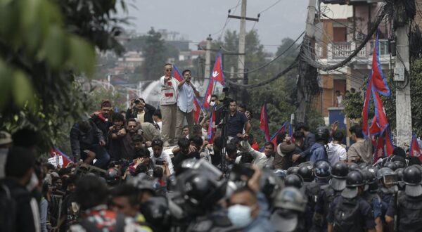 On September 8, 2025, in Kathmandu, Nepal. Demonstrators gathered near the federal parliament during a protest against social media bans and corruption.

Demonstrators gathered to protest, entered the federal parliament in the capital on Monday. (Photo by Abhishek Maharjan/Sipa USA) Photo: Abhishek Maharjan/SIPA USA