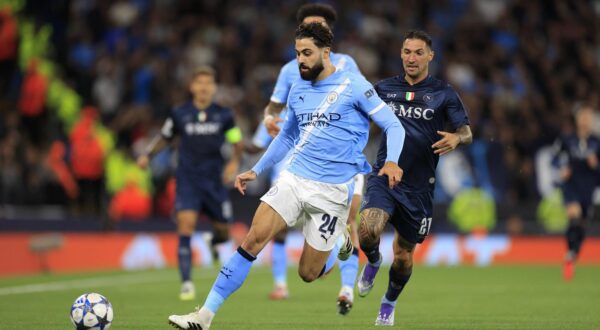 Manchester City v Napoli Champions League 18/09/2025. Josko Gvardiol 24 of Manchester City in action during the Champions League match between Manchester City and Napoli at the Etihad Stadium, Manchester, England on 18 September 2025. Manchester Etihad Stadium Manchester England Editorial use only , Copyright: xConorxMolloyx PSI-22854-0021 Photo: IMAGO/Conor Molloy/IMAGOSPORT