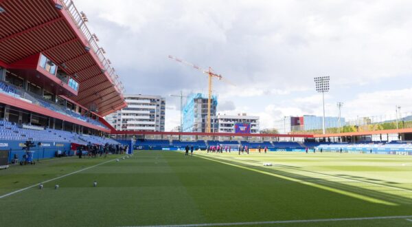Barcelona, Spain, April 20 2025: General view inside the stadium during the UEFA Womens Champions League football match between FC Barcelona and Chelsea FC at the Estadi Johan Cruyff in Barcelona, Spain  (Alex Canales / SPP) (Photo by Alex Canales / SPP/Sipa USA) Photo: Sports Press Photo/SIPA USA