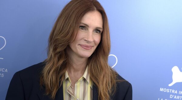 American actress Julia Roberts at the 82 Venice International Film Festival 2025. After The Hunt Photo call. Venice (Italy), August 29th, 2025 (Photo by Rocco Spaziani/Mondadori Portfolio/Sipa USA) Photo: Mondadori Portfolio/SIPA USA