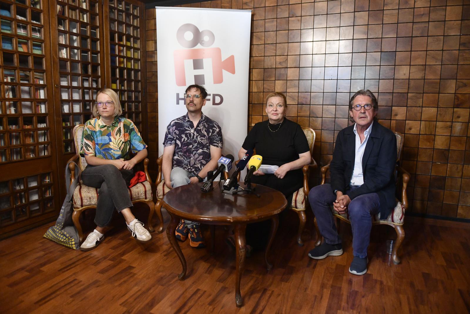 5.9.2025. - Zagreb, Hrvatska - Press konferencija Hrvatskog drustva filmskih djelatnika, predstavljanje hrvatskog kandidata za 98. nagradu Oscar, americke akademije filmske umjetnosti i znanosti. Photo: Josip Mikacic/PIXSELL
