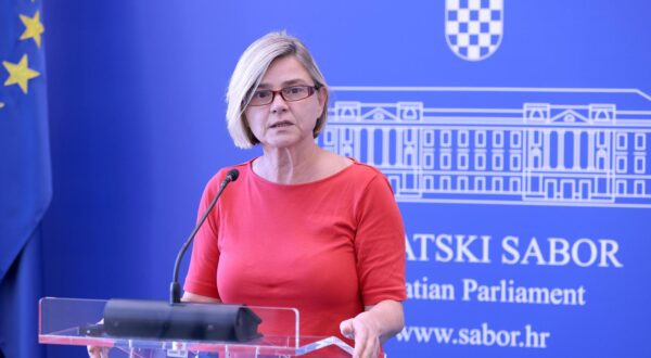 08.09.2025., Zagreb - U Saboru je danas odrzana sjednica Predsjednistva na kojoj je raspravljano o dnevnom redu predstojece plenarne sjednice. Nakon sjednice odrzala je konferenciju za medije. Photo: Patrik Macek/PIXSELL