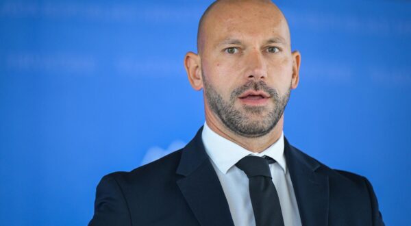 11.09.2025., Zagreb - Ministar Damir Habijan dao je izjavu za medije po zavrsetku sjednice Vlade RH. Photo: Neva Zganec/PIXSELL