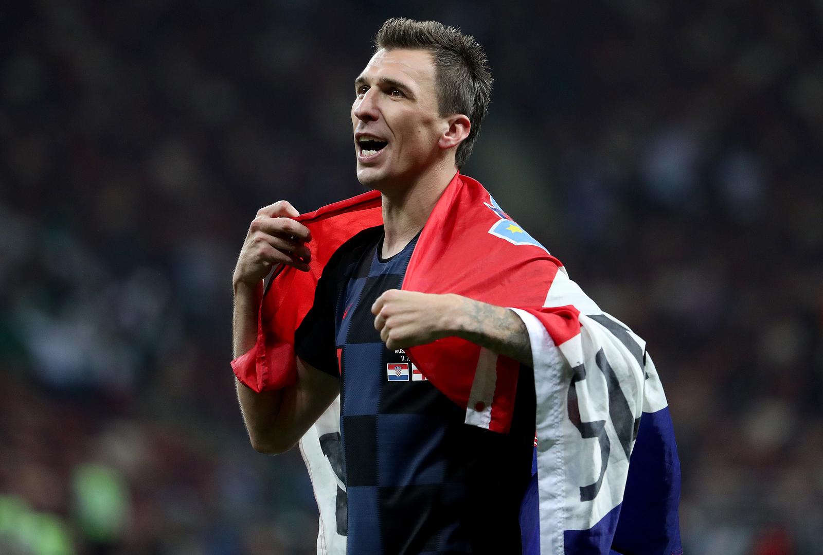 Mandžukićev gol odveo je Hrvatsku u finale SP-a u Rusiji 2018. godine."nPhoto: Igor Kralj/PIXSELL