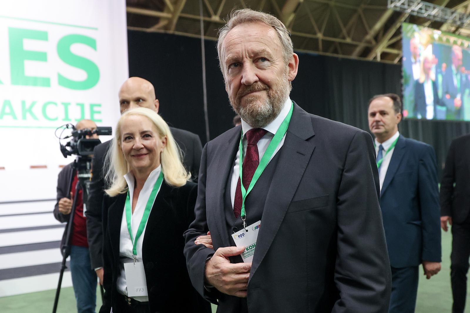14.10.2023., Sarajevo, Bosna i Hercegovina - U dvorani Zetra zapoceo je kongres SDA (Stranka Demokratske Akcije) na kojoj je jedini kandidat za predsjednika Bakir Izetbegovic. Photo: Armin Durgut/PIXSELL
