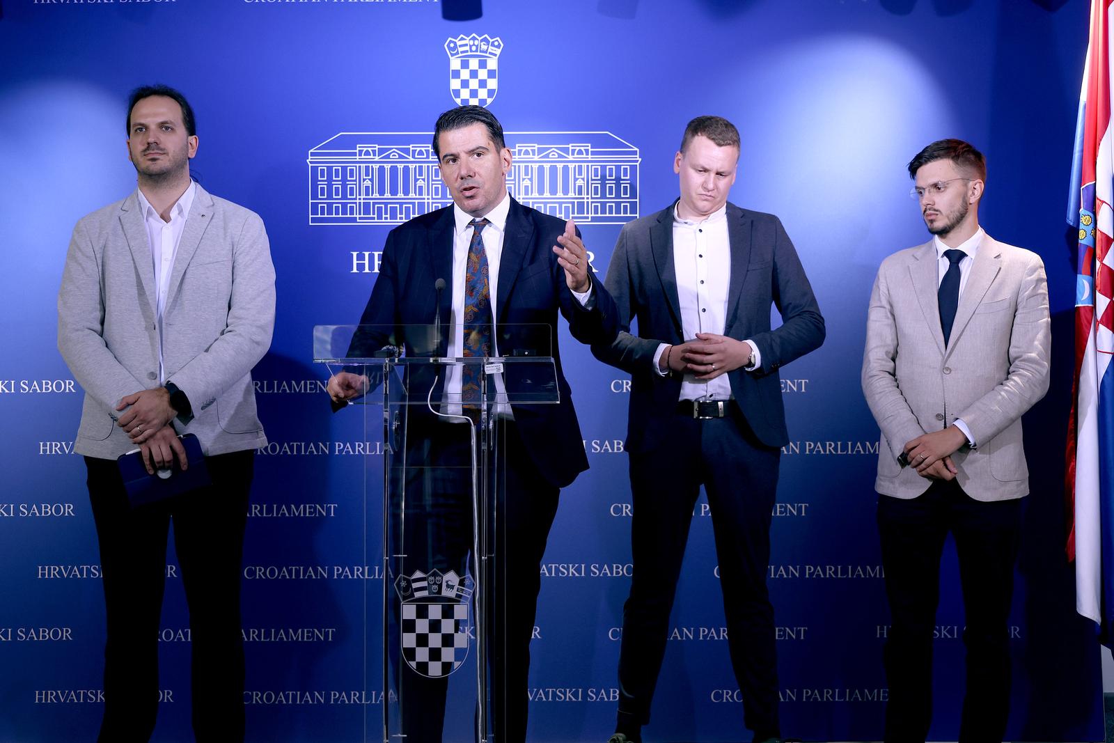 18.09.2025., Zagreb - U Saboru je odrzan okrugli stol „Ocuvanje privatnosti u eri masovnog nadzora“ u organizaciji zastupnika Nikole Grmoje. Photo: Patrik Macek/PIXSELL