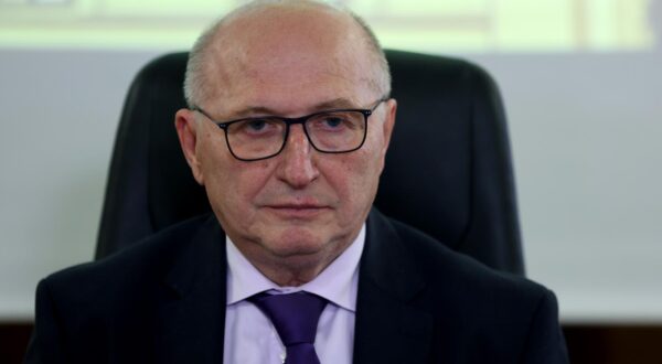 19.04.2024., Zagreb - Konferencija za medije Miroslava Separovica nakon izvanredne sjednice Ustavnog suda. Photo: Patrik Macek/PIXSELL