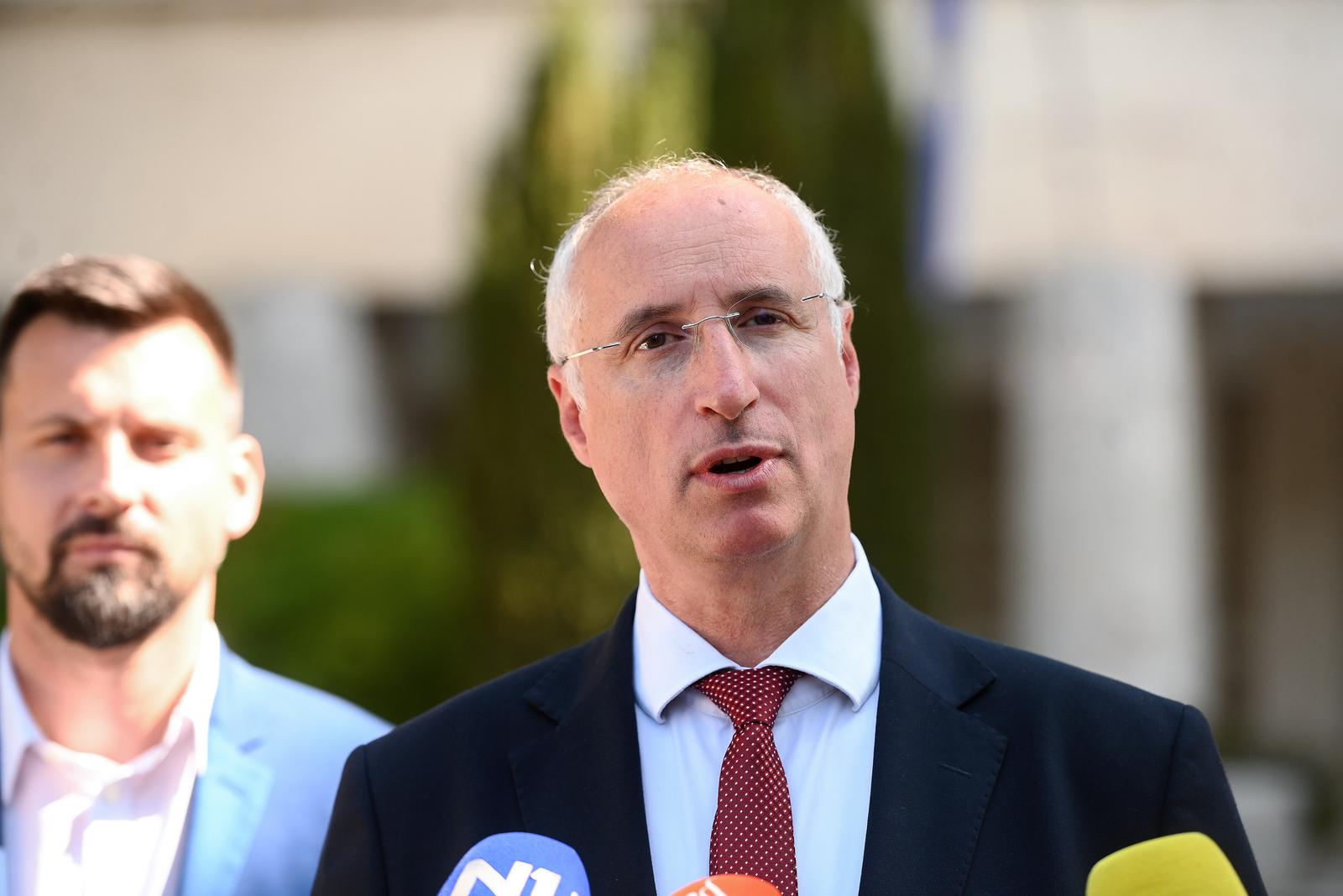 19.05.2025., Split - Aktualni gradonacelnik Splita Ivica Puljak na konferenciji za medije nakon lokalnih izbora. Photo: Ivana Ivanovic/PIXSELL