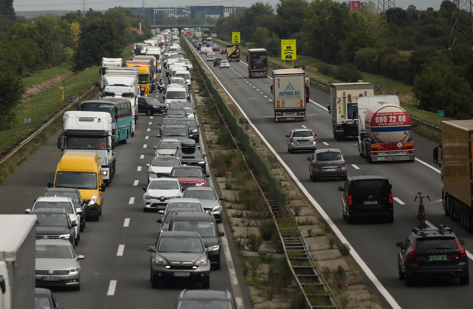 Kolona na zagrebačkoj obilaznici