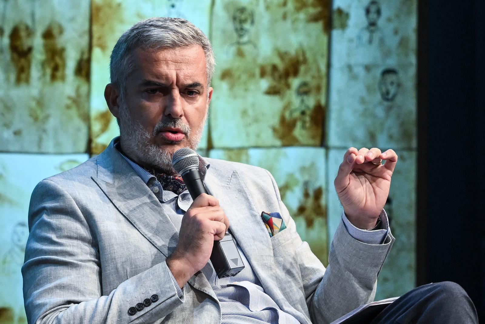 25.09.2025., Zagreb  - Institut za drustvena istrazivanja u Zagrebu organizira prvo izdanje medjunarodne znanstvene konferencije Dani IDIZ-a s temom „Pod napadom?
Plenarno predavanje: Damir Bakic, Nino Raspudic, Marijana Grbesa Zenzerovic, Boris Jokic Photo: Josip Regovic/PIXSELL